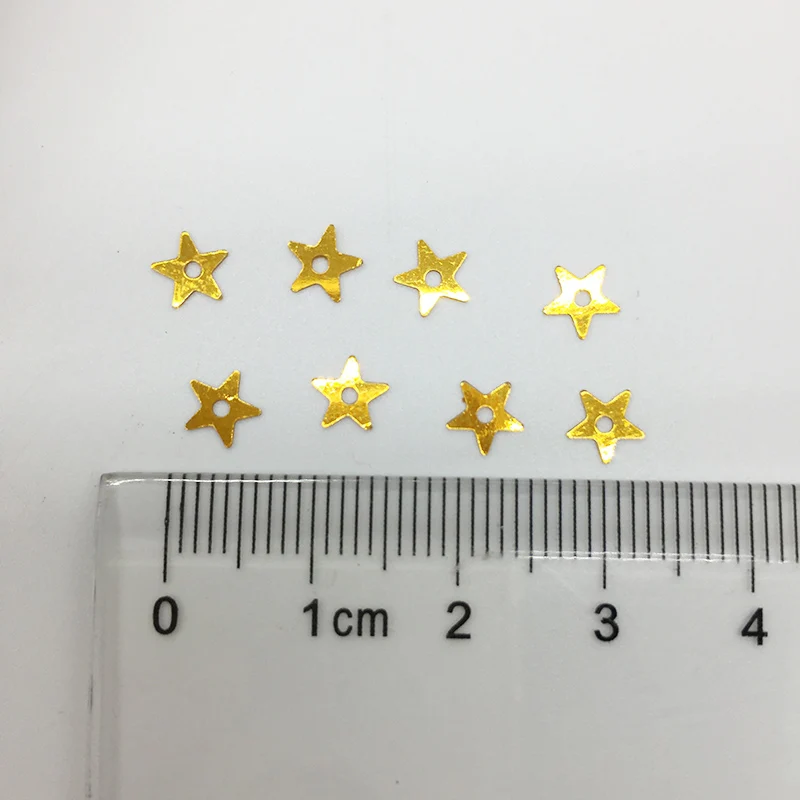 LNHOME 50g/Lot 5mm Star Gold Sequins Shining Small PVC Paillette Loose Flat  Garment Accessories Halloween Christmas Sequins