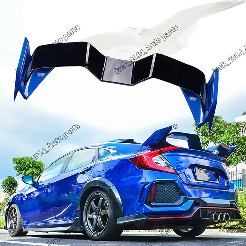 

Краска многоцветная спойлер на задний багажник, крыло подходит для Honda Civic 10th 2016 2017 2018 2019