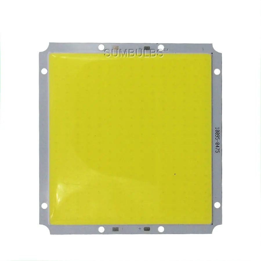 Sumbulbs 100x95MM Square Ultra Bright 50W COB LED Light Lamp 5000LM Warm Cold White DC LED 12V Chip On Board Matrix Bulb for DIY