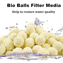 10pcs Ceramic Biochemical Ball Filter Media Nitrifying Bacteria House Aquarium Filter Accessories For Fish Tank Water Cleaning