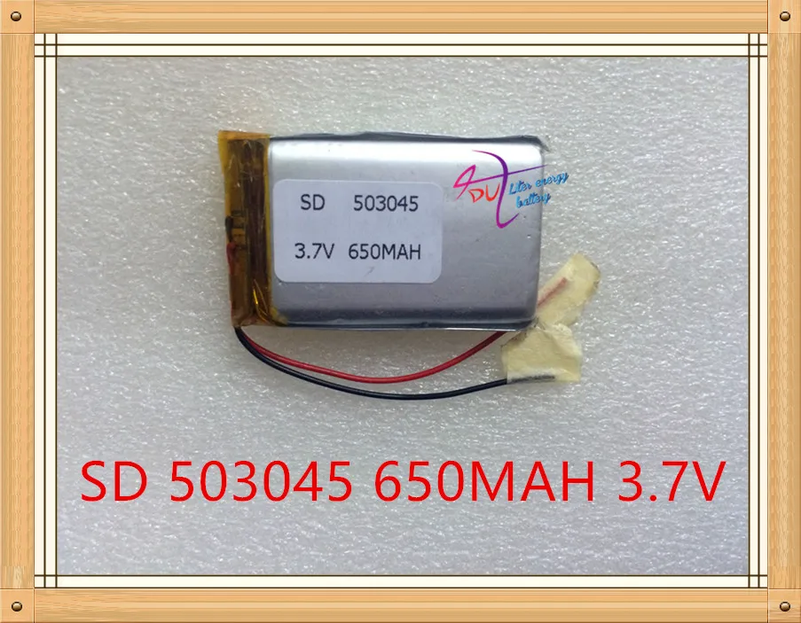 Liter energy battery 3.7V polymer lithium battery 503045 053045 MP4 MP5 MP3 Bluetooth audio 650MAH