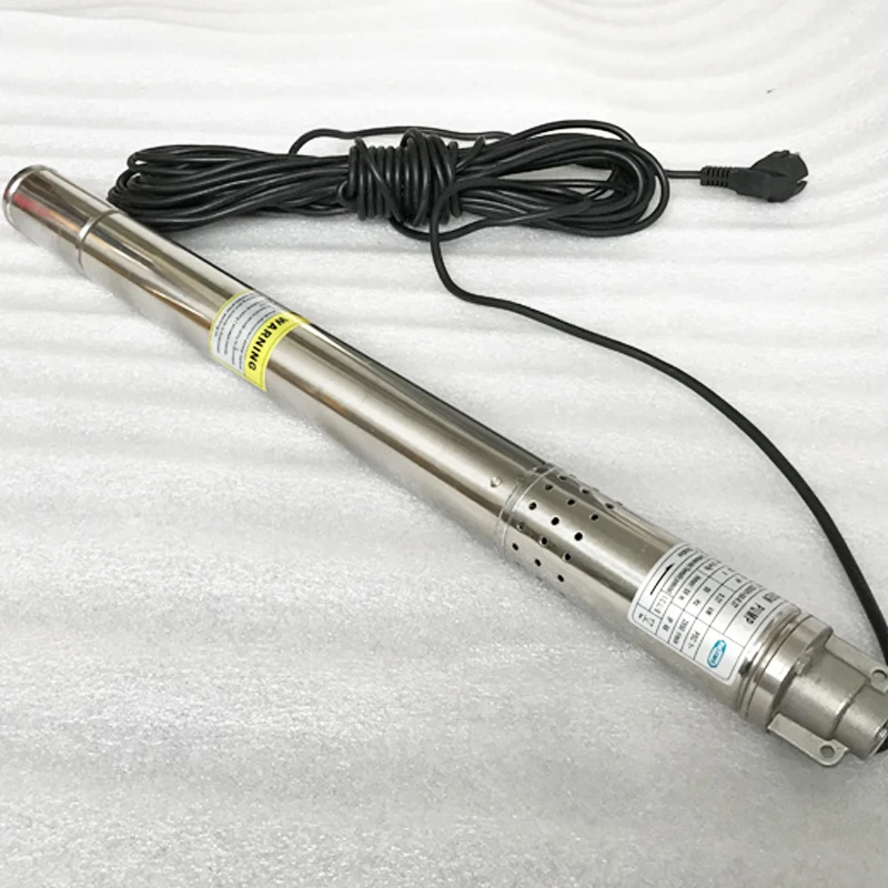 submersible deep water well pump 2 inch 55m submersible pump deep well with SS304 pump body mini electric submersible pump