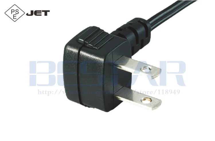 Elbow JP US Plug NEMA 1-15P 2PIN To IEC 320 C7 IEC320 AC Short Portable Cord PU Retractable Spring Power cable 10-30cm