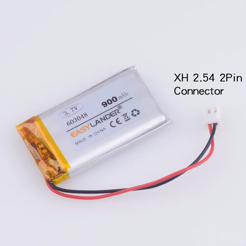 3.7V 900mAh 603048 Rechargeable Lithium Li-ion Polymer Battery formp5 DVR GPS PSP Vedio  toys E-Book Cell phone 603048