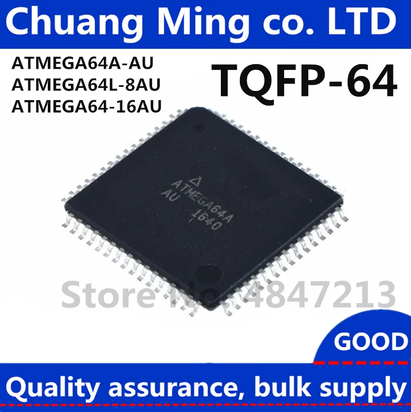 

Free Shipping 50pcs/lots ATMEGA64L ATMEGA64A ATMEGA64A-AU ATMEGA64L-8AU ATMEGA64-16AU TQFP-64 IC