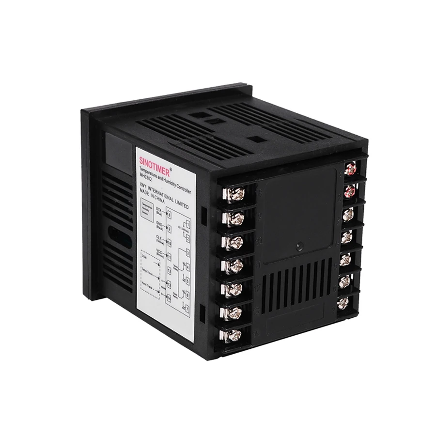 High precision Up to 130 Celsius Wide Voltage Design Digital Temperature and Humidity Controller with Combined Sensor and Cables