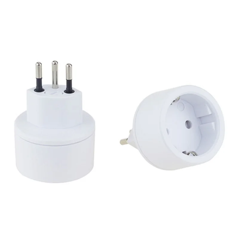 3 pin plug Travel Adapter Europ German TO Swiss plugs 10A 250V Power Plug  EU to Swiss Electrical Plug with Fuse