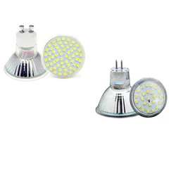 GU10 LED Spotlight AC220V 5W Bulb Lamp SMD2835 Mr16 Mr11 Spot Light Heat-resistant Glass Body Ampoule Bombitas