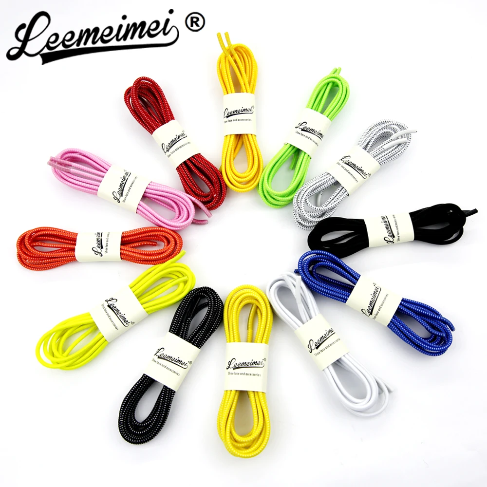 12 Color 100cm Sneaker Lock lace cordones elastics zapatillas not tie elastic shoelaces Locking Shoe Laces accessories