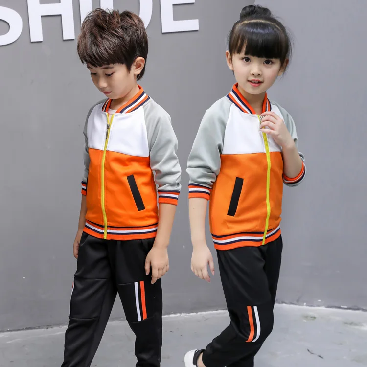 

Children Clothing Set Spring Fall Kids Kindergarten Clothes Sportwear 2 Pcs Suit Boys Girls Primary School Uniform Twinset B142