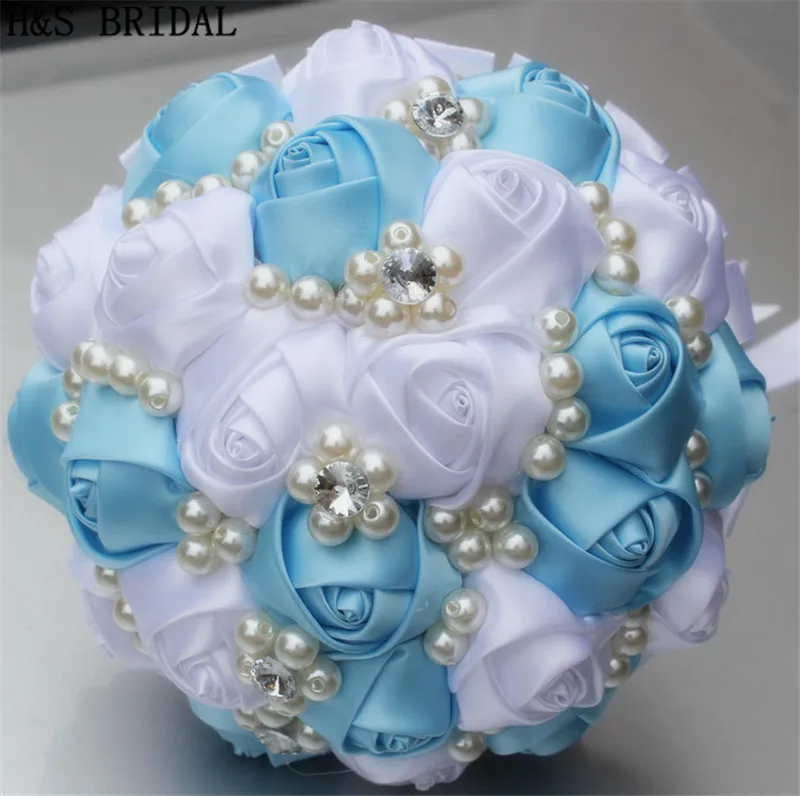 H&S BRIDAL Pearls Wedding Bouquet wedding accessories Bridal Bouquets Artificial Wedding Bouquets matrimonio