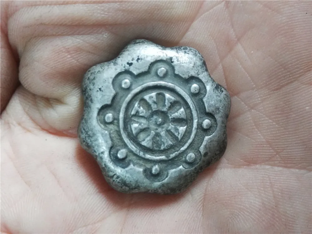 1pcs Randomly send chinese antique silver bar,Silver ingot Family decoration metal handicraft