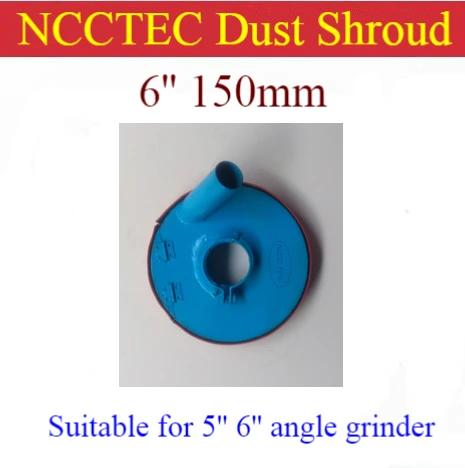 

6'' full hinged dust vacuum shroud for angle grinder/150mm dust cover guard for 5'' 6'' hand held grinder to connect with vacuum