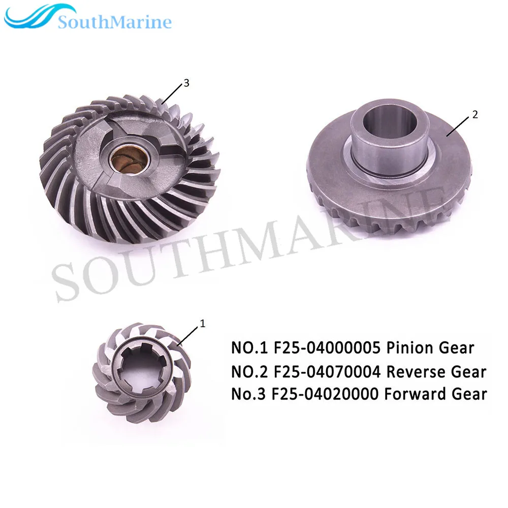 

F25-04000005 Pinion & F25-04020000 Forward Gear & F25-04070004 Reverse Gear for Parsun HDX Makara Outboard Motor 4-Stroke F20