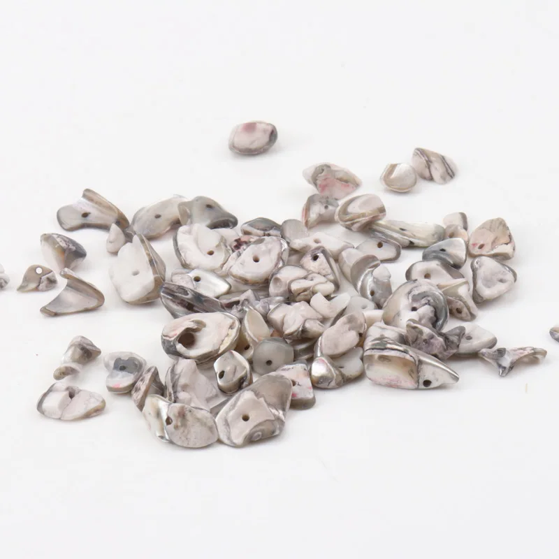 Natural Chippy Shell Irregular Loose Beads For Decoration Jewelry Making DIY Accessories 40g about 10-25mm