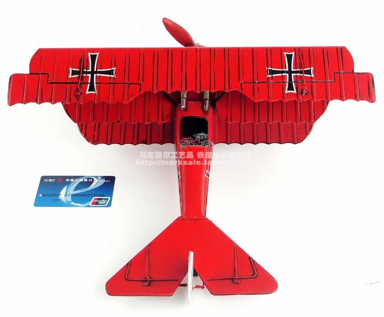 Antique tin plane ornaments handmade aircraft model aircraft accessories furnishings home decor gift