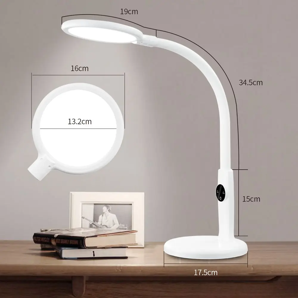 Flexible Desk Lamp Touch Table Lamps For Living Room Gooseneck Desktop Foldable Dimmable Eye Protection Study Lamp Led Light