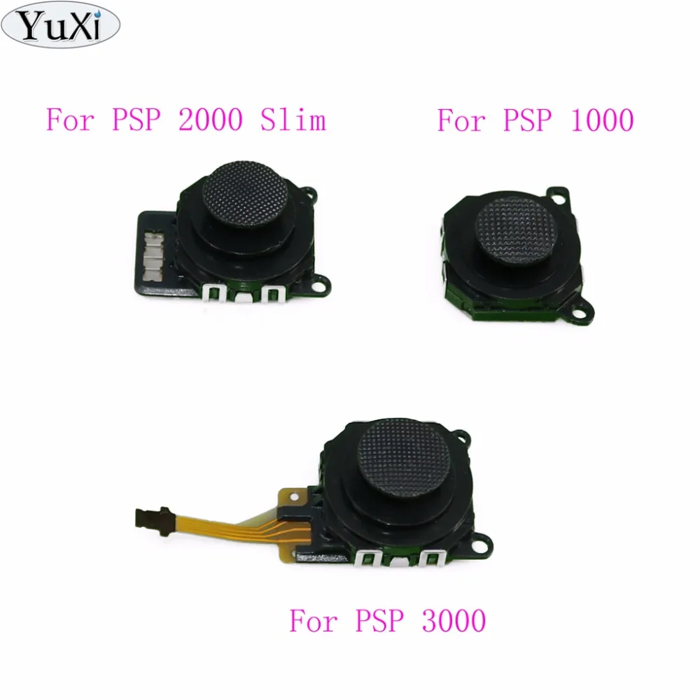 

YuXi 3D Analog Joystick thumb grips Cap Button Module Control Replacement Repair Part for Sony for PSP 2000 1000 3000