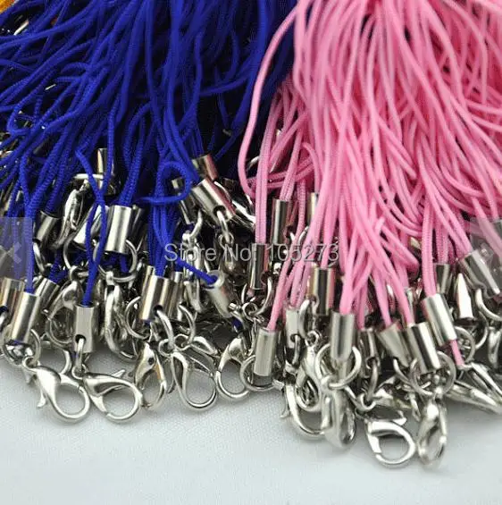 

Newest Top Quality, 50 pcs Cell Phone Straps With Lobster Clasp Charm Wholesale Price