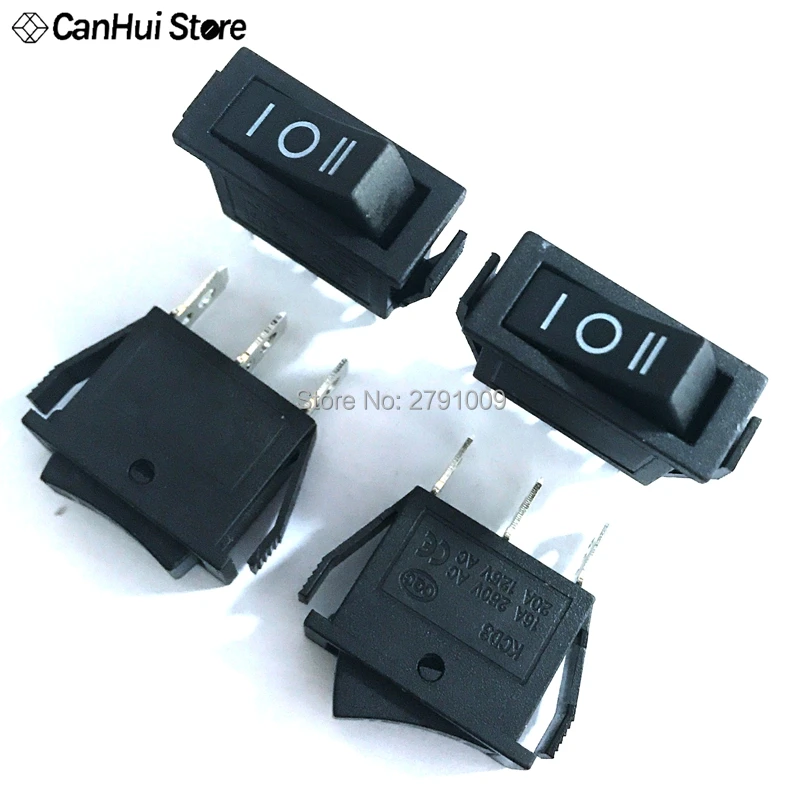 5 Pcs AC 10A/250V 15A/125V 3 Pin SPDT ON-OFF-ON 3 Position Boat Rocker Switch KCD3-3PD KCD3-103 15A power Supply Ship Type Switc