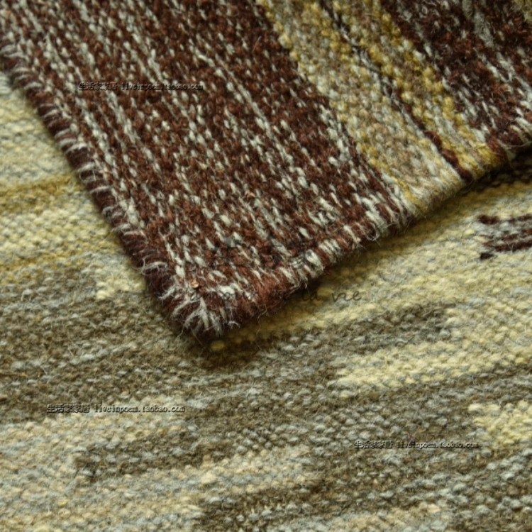 India Sumac Carpet / Manual Weave / Wool Carpet / Color Bright Soft Mixed Blanketgc195kliyg28