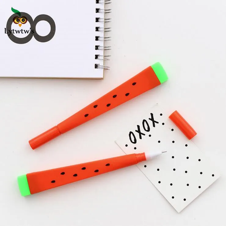 1 Pcs Cute Kawaii watermelon Gel Pen Writing School Office Supply Student Stationery Sweet Lovely Funny creative