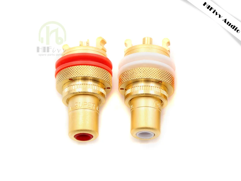 CMC 805-2.5f RCA Socket HIFI Audio Amplifier Connector Of Speaker Socket Copper Gold Plated RCA Connector