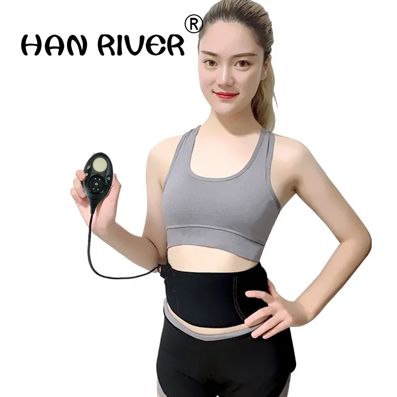 

150 Intensity Levels modes Rechargeable Muscle Stimulator Slim Massage BeltAbs Abdominal Muscle Toner Slimming Flex Belt J2040