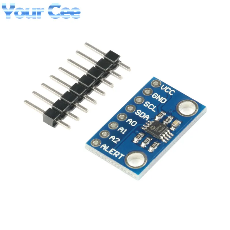 Picture 3: MCP9808 High Accuracy Temperature Sensor I2C IIC Breakout Board Module 2.7V-5V Logic Voltage for Arduino 9808