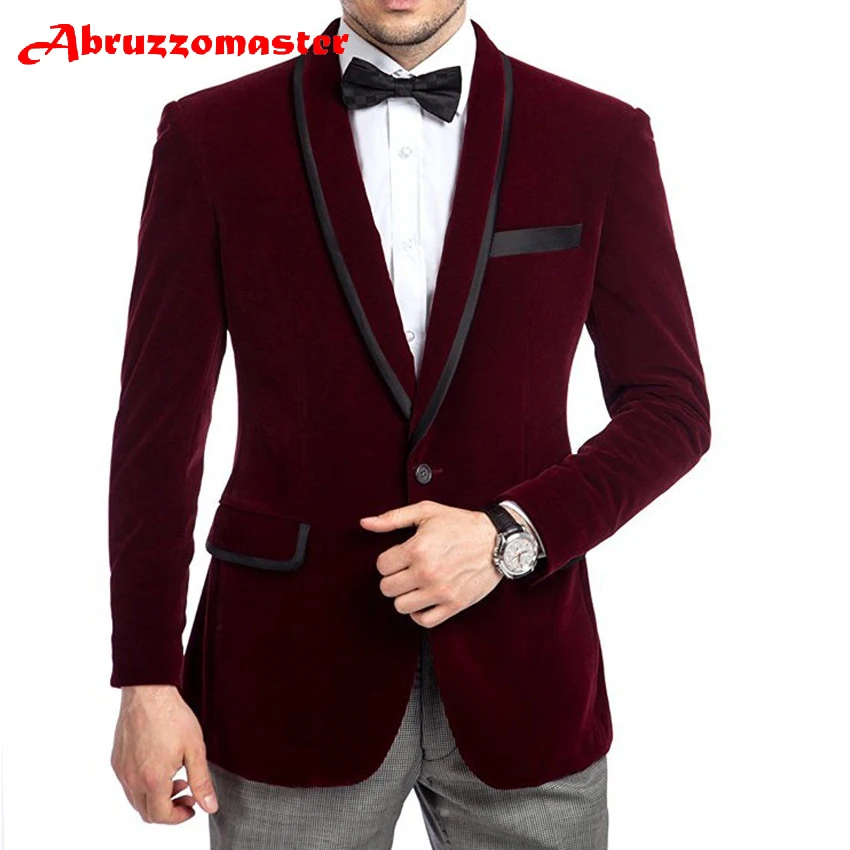 Abruzzomaster Nâu Đậm Tweed Nam Phù Hợp Với Phong Cách Anh Quốc Hiện Đại Áo 3 Miếng Cưới Phù Hợp Với Tweed Chú Rể Phù Hợp Với