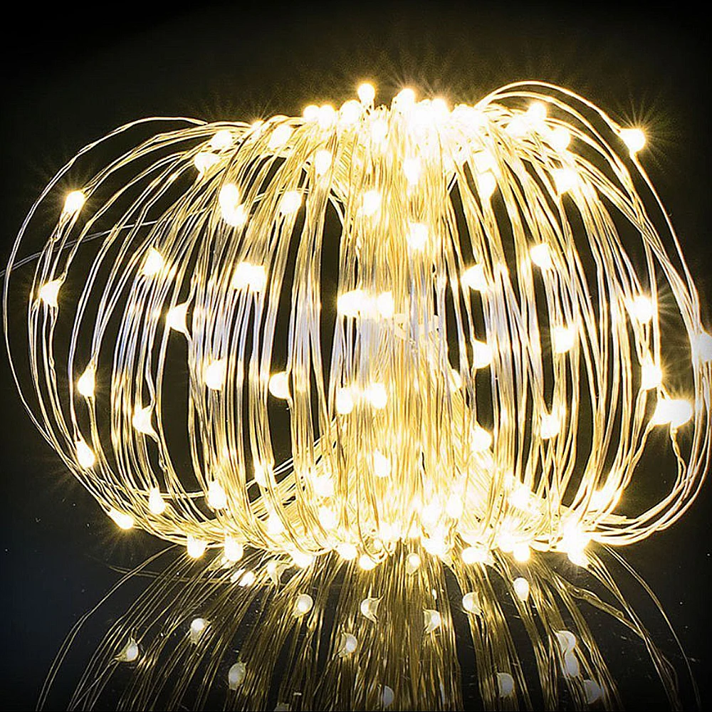 10M DC Power Copper Wire Waterproof LED String Lights for Holiday Party Wedding Christmas Decoration Lighting