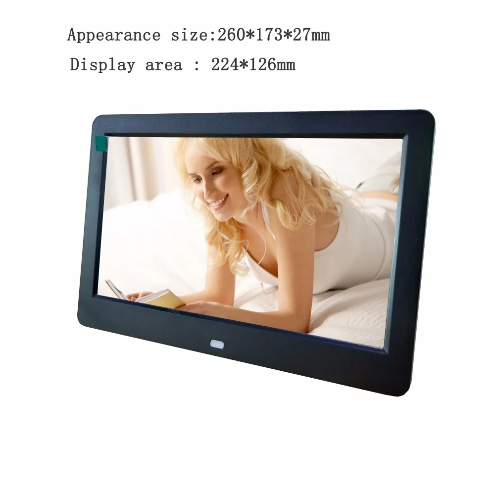 

10 inch LED Backlight HD IPS 1024*600 Digital Photo Frame Electronic Album Picture Music Movie Full Function