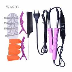 1 Set Professional Variable Adjustable Heat Control FLAT PLATE Fusion Hair Extension Keratin Bonding Salon Tool Heat Iron Wand