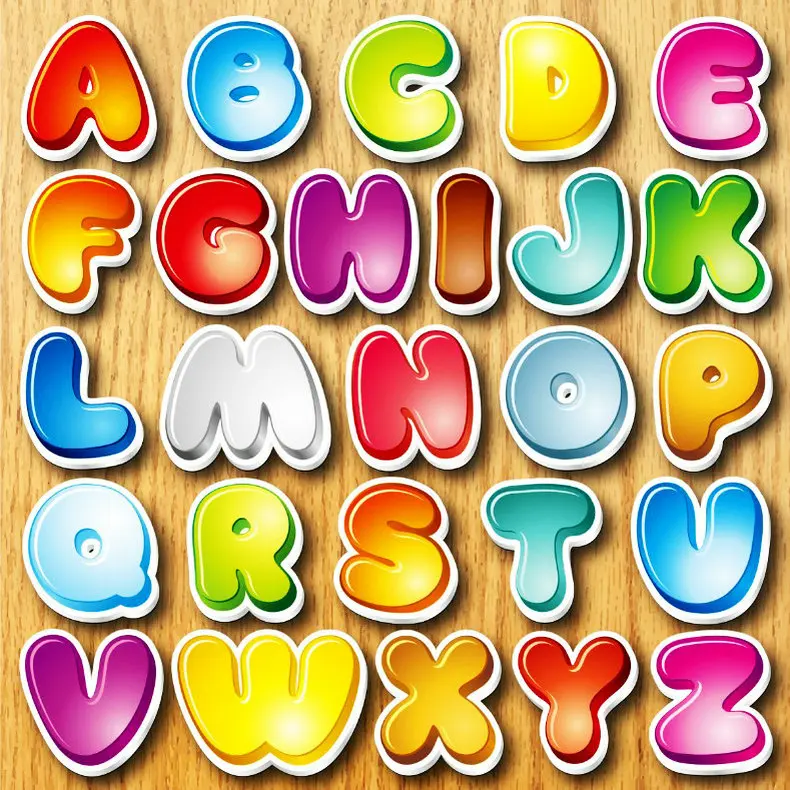 26PCS/LOT.A-Z Letters alphabet magnet white blackboard magnet Teach your own Self English learning Kindergarten supplies OEM