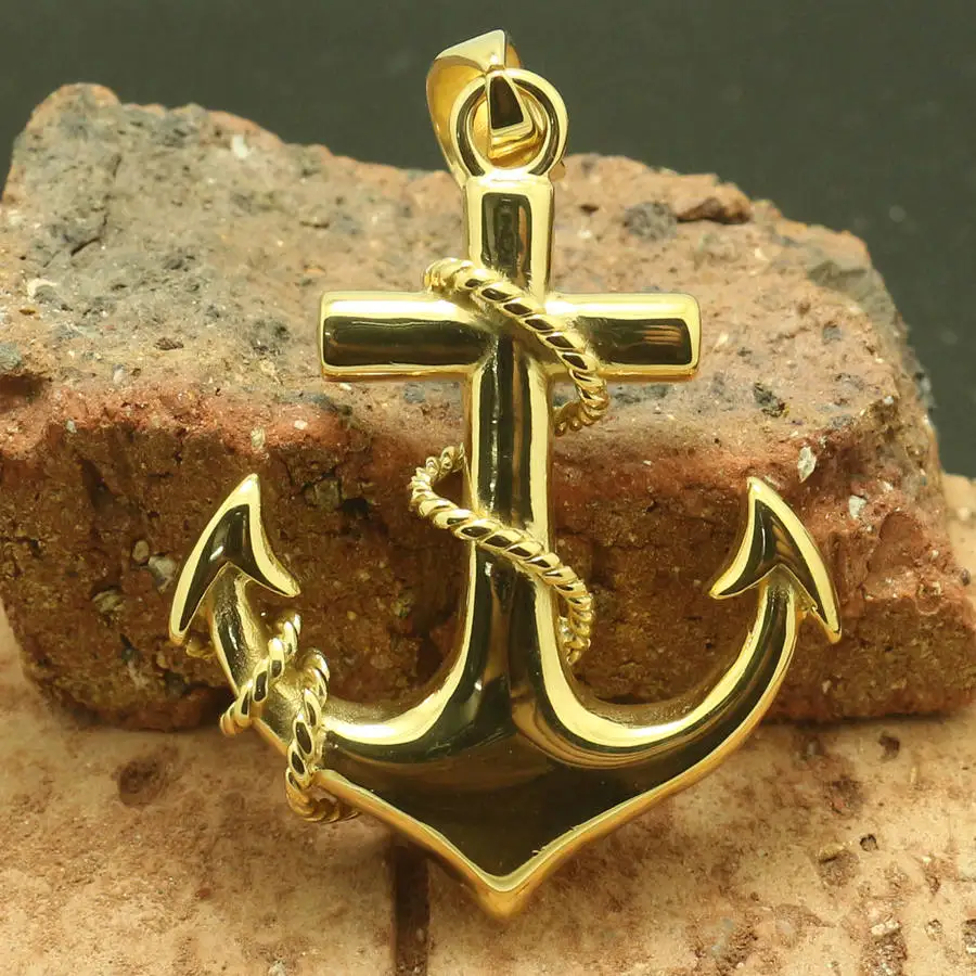 316L Stainless Steel Cool Punk Gothic Anchor Newest Pendant