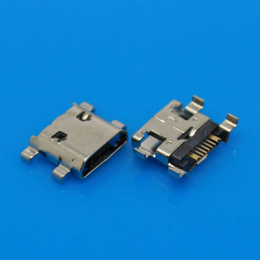 JCD Micro USB Jack connector Type B Female 5Pin SMD soldering jack Two fixed foot for samsung S7562 I8190 S7268 S7562