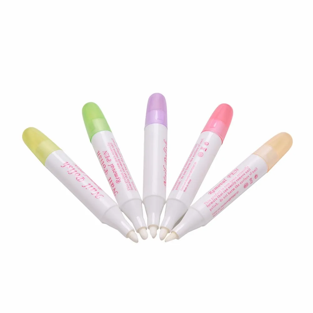 2016 Hot Selling Manicure Nail Art Polish Corrector Pen Nail Gel Remover Cleaner Pen + 3 Vervanging pen punt