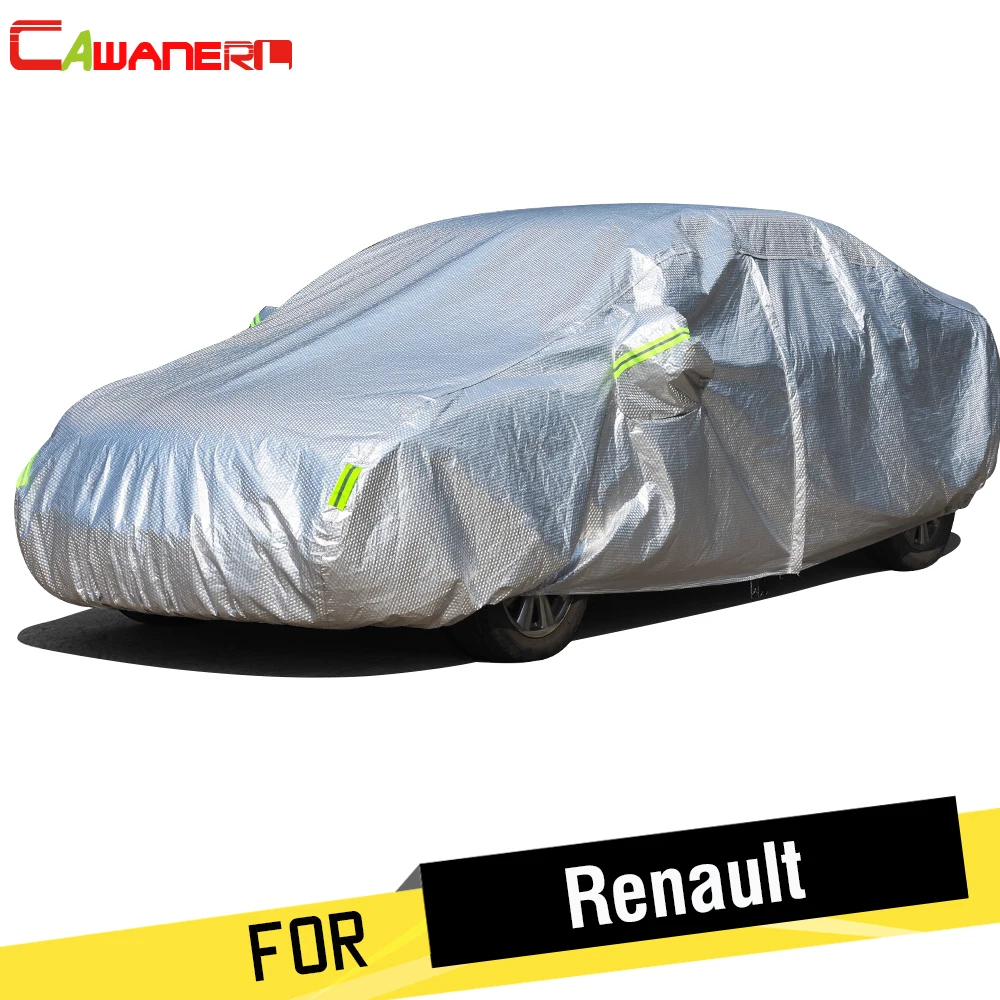 

Cawanerl Thicken Car Cover Waterproof Sun Snow Rain Resistant Cotton Cover For Renault Modus Espace Avantime Captur Clio Twingo