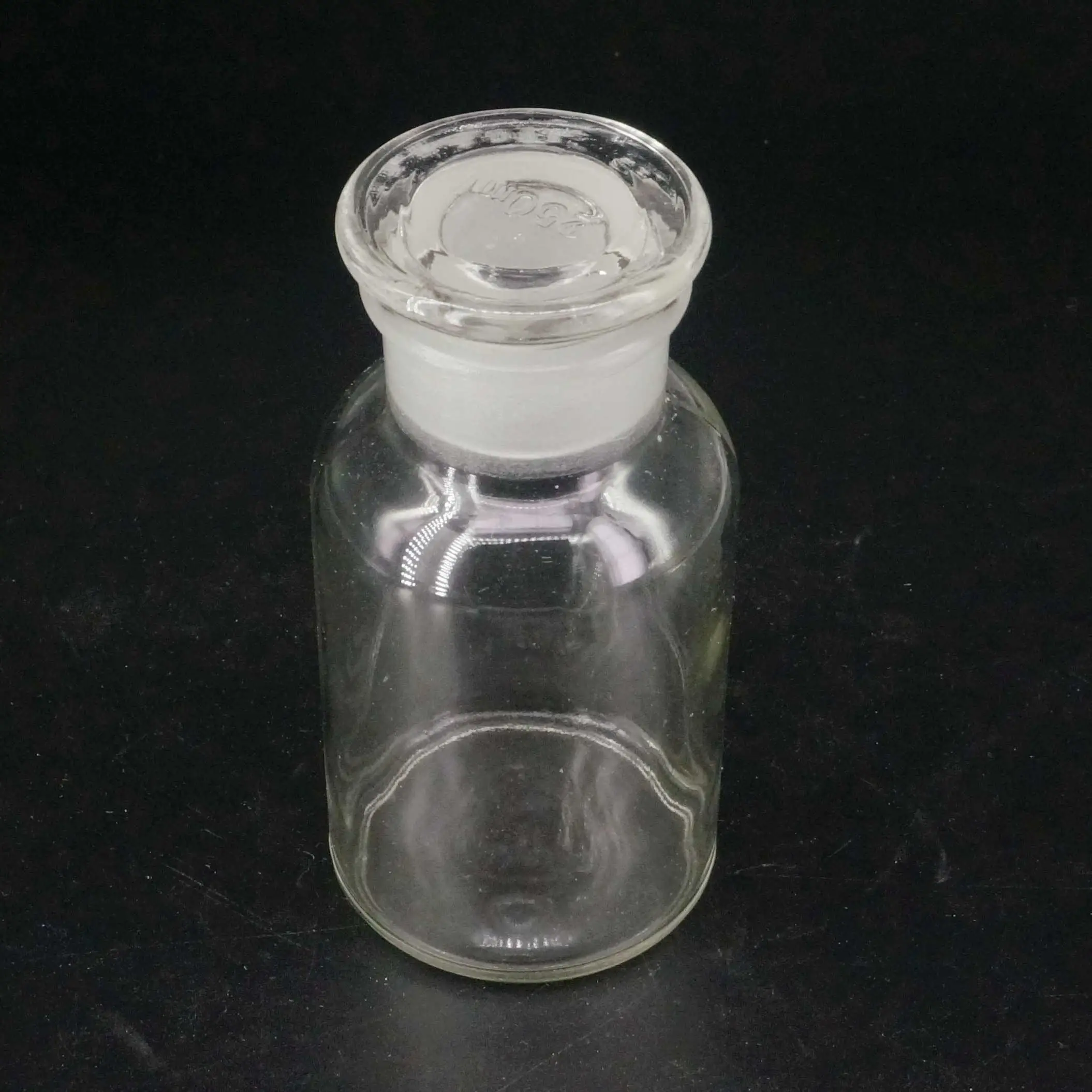 125ml Clear Glass Jar Wide Mouthed Reagent Bottle Chemical Experiment Ware