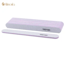 5pcs/lot Nail File Sandpaper Nail Polish Buffer Blocks For UV Gel 100/180 Manicure Pedicure Finger Care Nail Art Beauty Tools