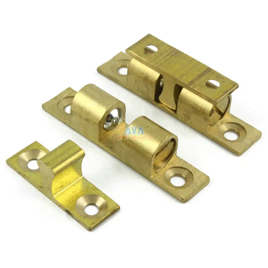 

10 Set 47.5mm Brass Cabinet Door Catch Furniture Closer