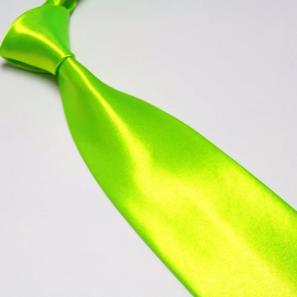 2025 fashion solid men\'s Yellow Gold neck ties Wide Tie 10cm