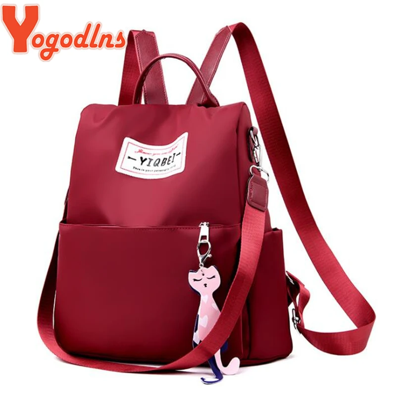 Yogodlns Women Oxford Backpack Preppy Style Teenage Girls Shoulder Bag New Design Backpacks Rucksack Daypack Anti-theft Bags