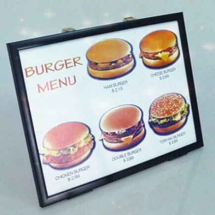 

4D Burger Board Trick,Hamburger From Frame Magic Tricks Magician Stage Illusion Gimmick Props Accessories Comedy Party