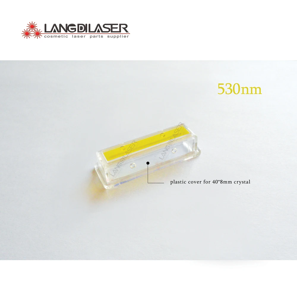 530nm IPL filter for spot size 40*8 crystal , changeable filter , sapphire IPL laser optic filters