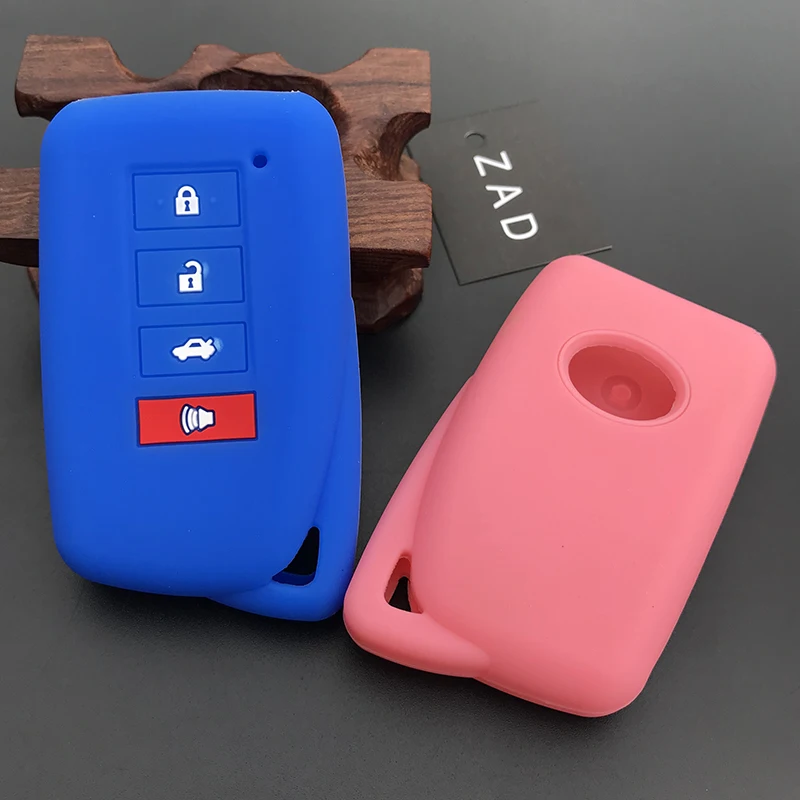 ZAD silicone car key cover case fit for lexus nx 200 nx300h rx 350 450h es 350 gs is ls gs rc f 2014 2015 2016 4 button fob case