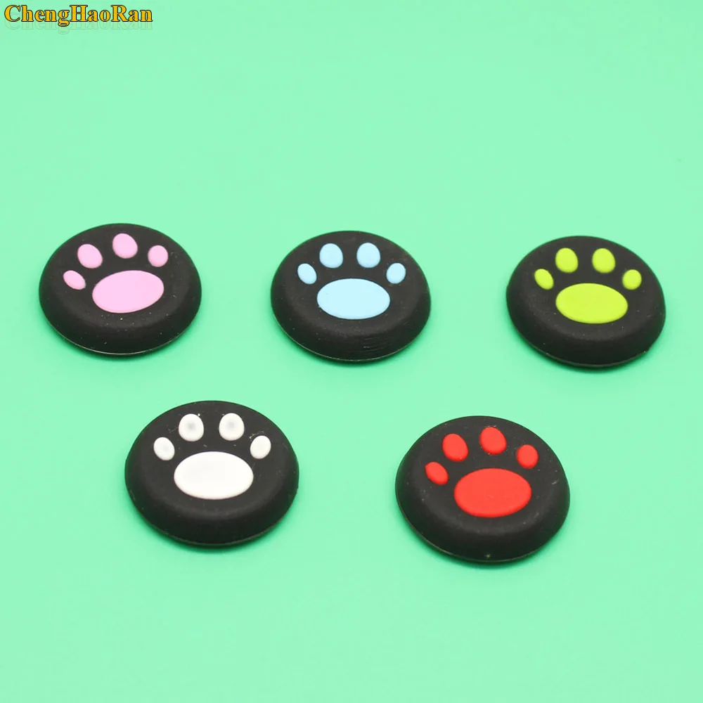 2 pz durevole Silicone antiscivolo Cat Paw Stick grip Cover per PS4 PS3 XBOX ONE/360 Controller Joystick Caps