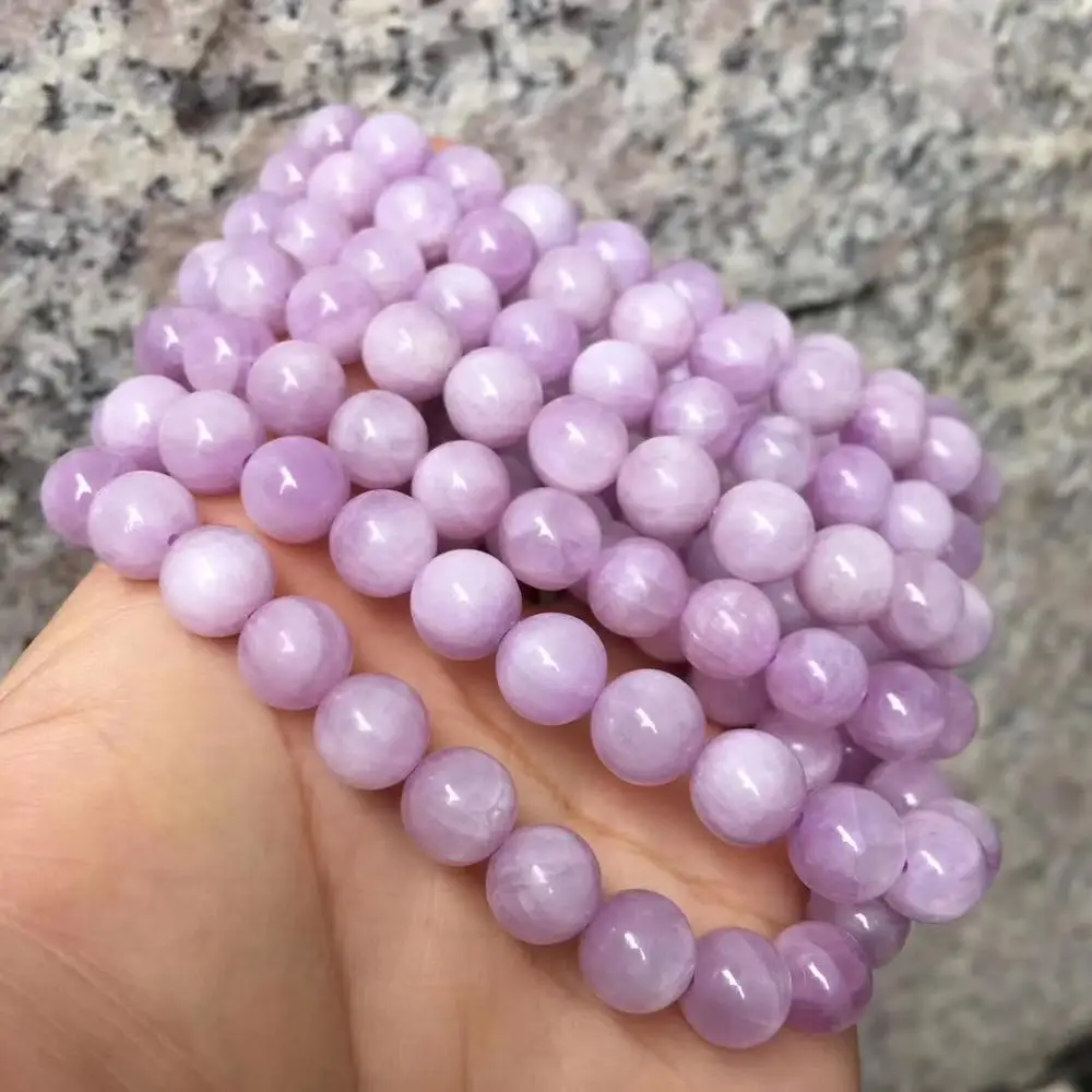 

6mm 8mm 10mm Spodumene/Kuzite beads bracelet natural gemstone jewelry bracelet DIY bracelet for woman for gift wholesale !