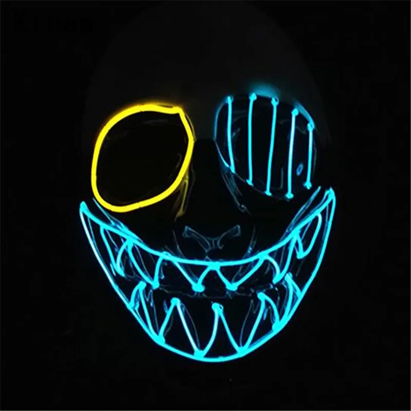 New Glowing Payday 2 Mask PVC The Heist Wolf/Hoxton cosplay halloween horror clown masquerade cosplay Carnaval Costume Kids Led