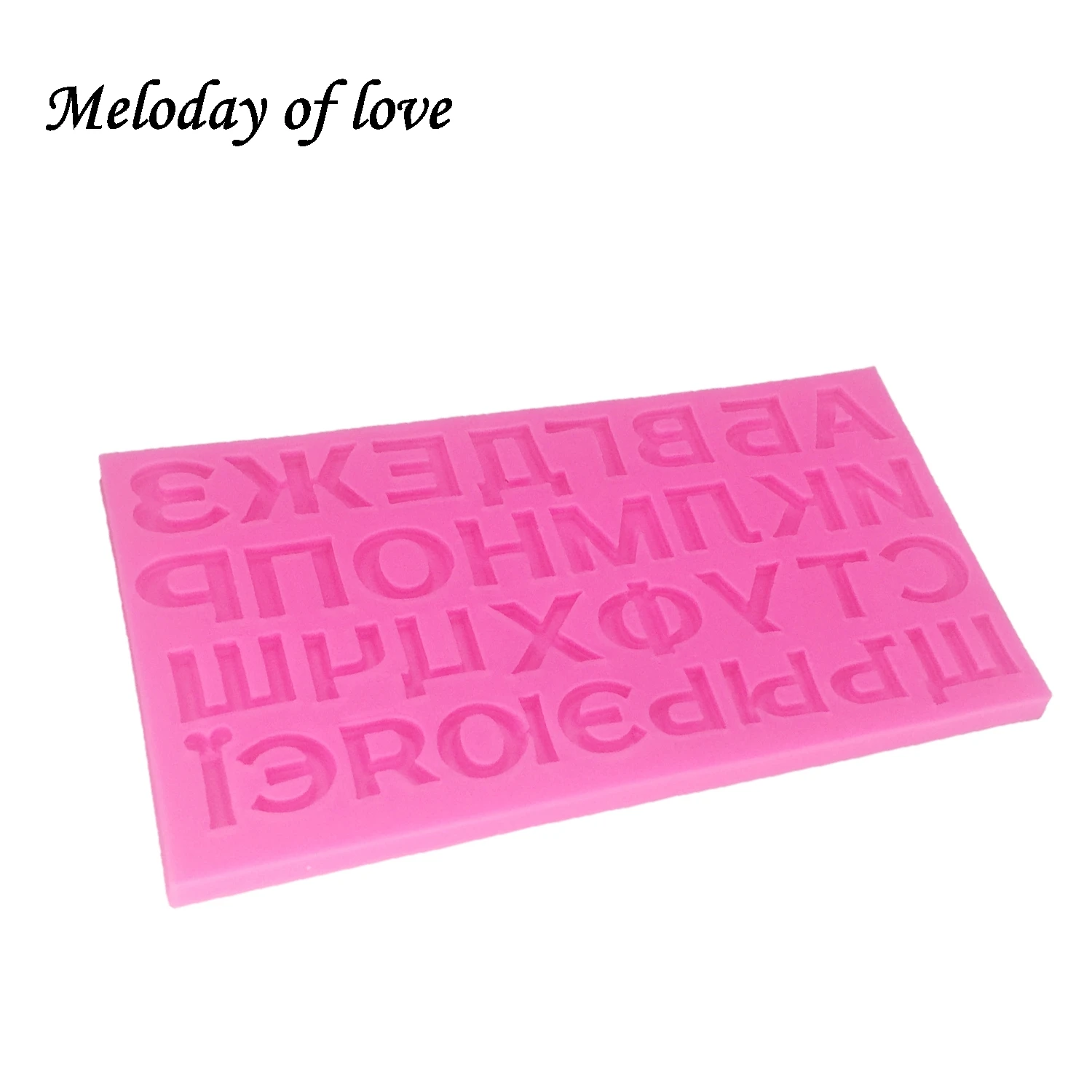 Russian alphabet Silicone Mold DIY letter Cake decorating Tools Gumpaste fondant chocolate  Polymer Clay Resin T1398